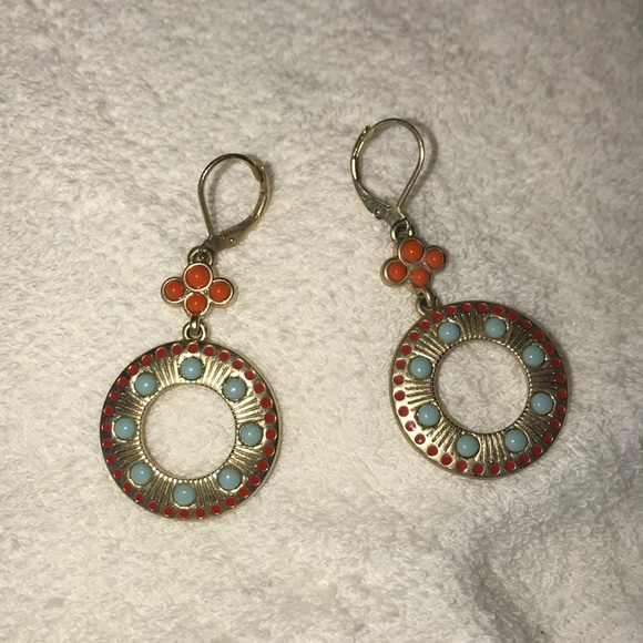 Lia Sophia turquoise/tangerine set. - Picture 3 of 4